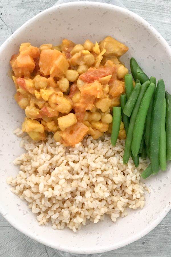 chicken and chickpea curry